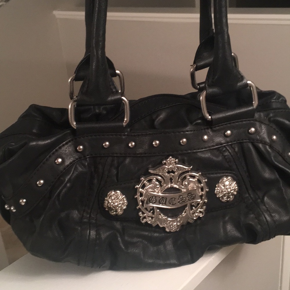 Never used Guess Black leather-like bag
